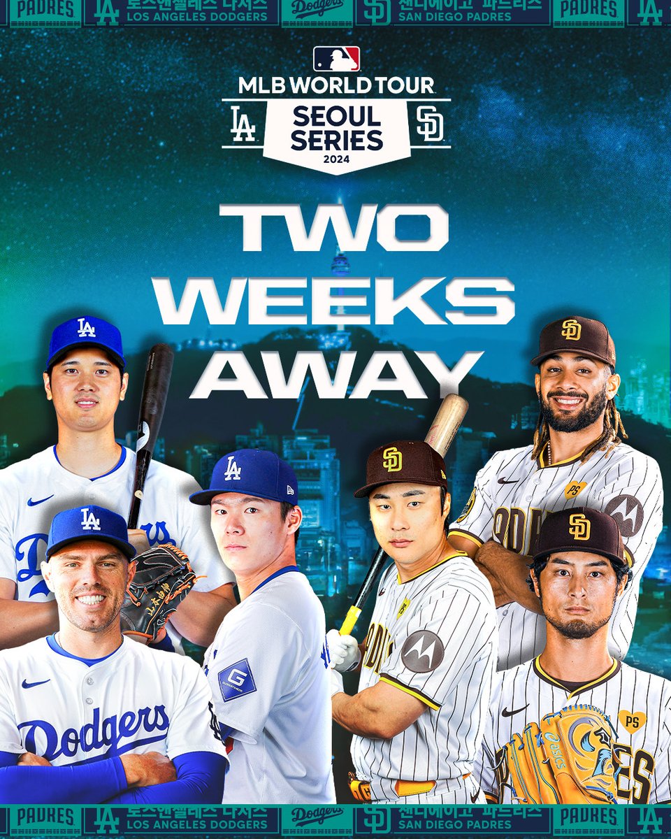 We are two weeks away from the season kicking off with the #SeoulSeries! 🍿