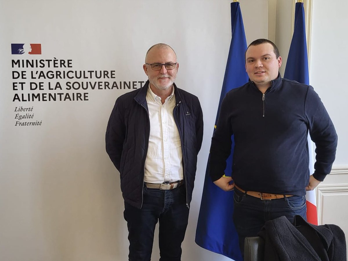 Une délégation de l’<a href="/_OTRE_/">OTRE</a> menée par Mathieu Langevin, président du Conseil de Métier Animaux Vivants reçue ce jour au ministere de l’agriculture par Hadrien Jaquet, conseiller filière et bien-être  animal. Les sujets : Aires lavage, prévention peste porcine et révision BEA.
