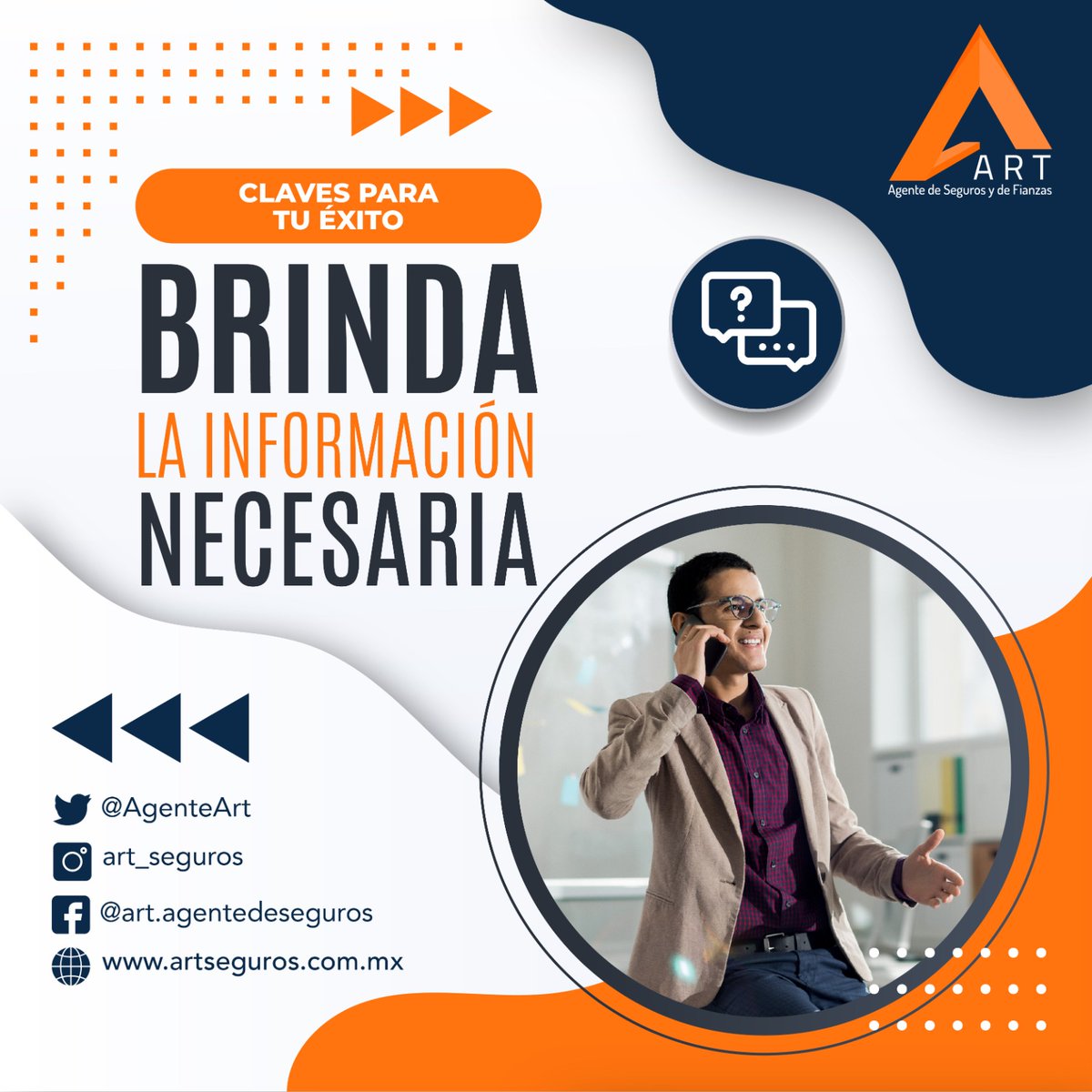 AgenteArt's tweet photo. Todos nuestros clientes con el paso del tiempo generan dudas, brinda la información clara y concisa vuélvete un agente excepcional. Visita nuestro sitio web https://t.co/l3UNnMSyja
#ARTContigo #TipsART #AgentesART #AgentesExcepcionales https://t.co/fdw74w0i9p