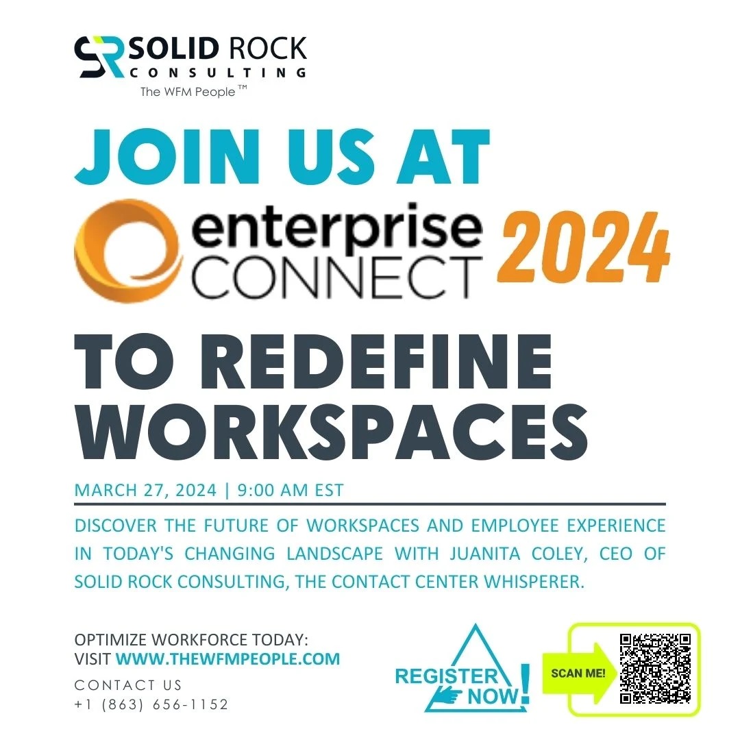 Explore how to enhance employee experiences in today's evolving landscape with Juanita Coley. Register Now bit.ly/JuanitaColeyat… 
#EmployeeEngagement #workforcemanagememt #SolidRockConsulting #TheWFMPeople