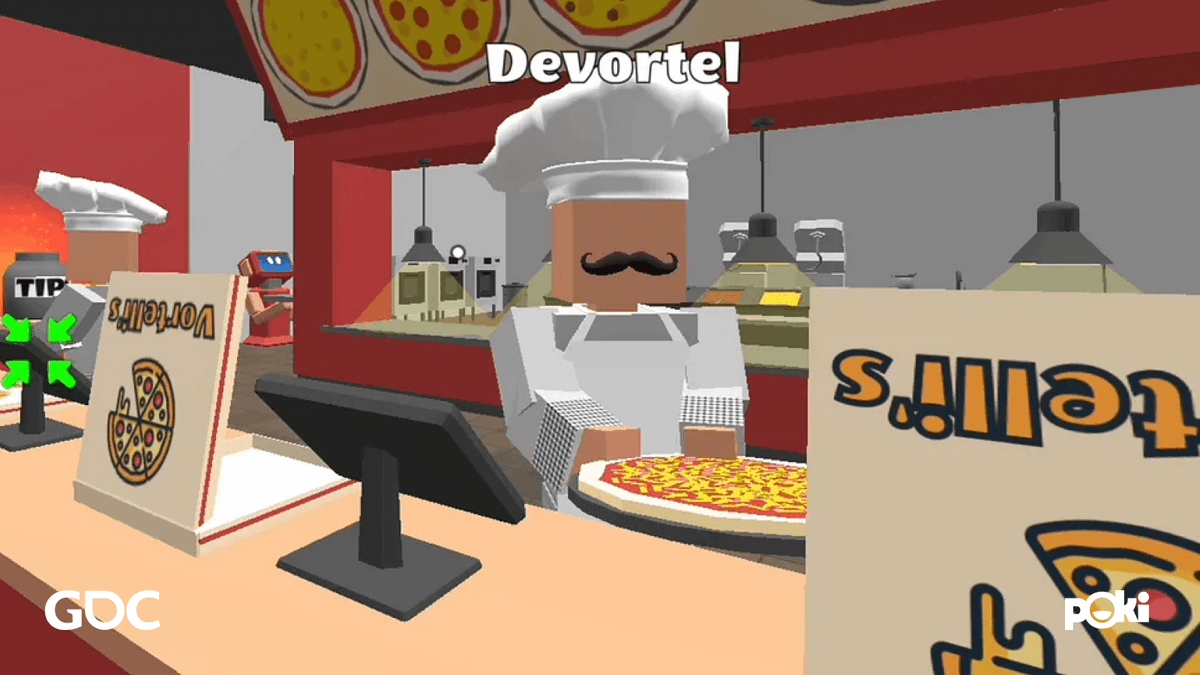 Poki (@poki) on Twitter photo <a href="/Blumgi_Games/">Blumgi</a> <a href="/ConstructTeam/">Construct</a> <a href="/DeerCatGames/">Deer Cat</a> <a href="/onrushstudio/">ONRUSH</a> Hey from <a href="/devortel/">Wes - Devortel 🇸🇬 🇦🇺 🇺🇸</a> - a duo crafting 3D web games with <a href="/playcanvas/">PlayCanvas</a>! Bonded by a passion for game dev since college, Wes explored Blender during the pandemic sparking the idea of a web game. Now, partnered with Poki, their Vortelli's Pizza games hit 70M plays!🍕#IndieDev #GDC2024 <a href="/Blumgi_Games/">Blumgi</a> <a href="/ConstructTeam/">Construct</a> <a href="/DeerCatGames/">Deer Cat</a> <a href="/onrushstudio/">ONRUSH</a> Hey from <a href="/devortel/">Wes - Devortel 🇸🇬 🇦🇺 🇺🇸</a> - a duo crafting 3D web games with <a href="/playcanvas/">PlayCanvas</a>! Bonded by a passion for game dev since college, Wes explored Blender during the pandemic sparking the idea of a web game. Now, partnered with Poki, their Vortelli's Pizza games hit 70M plays!🍕#IndieDev #GDC2024