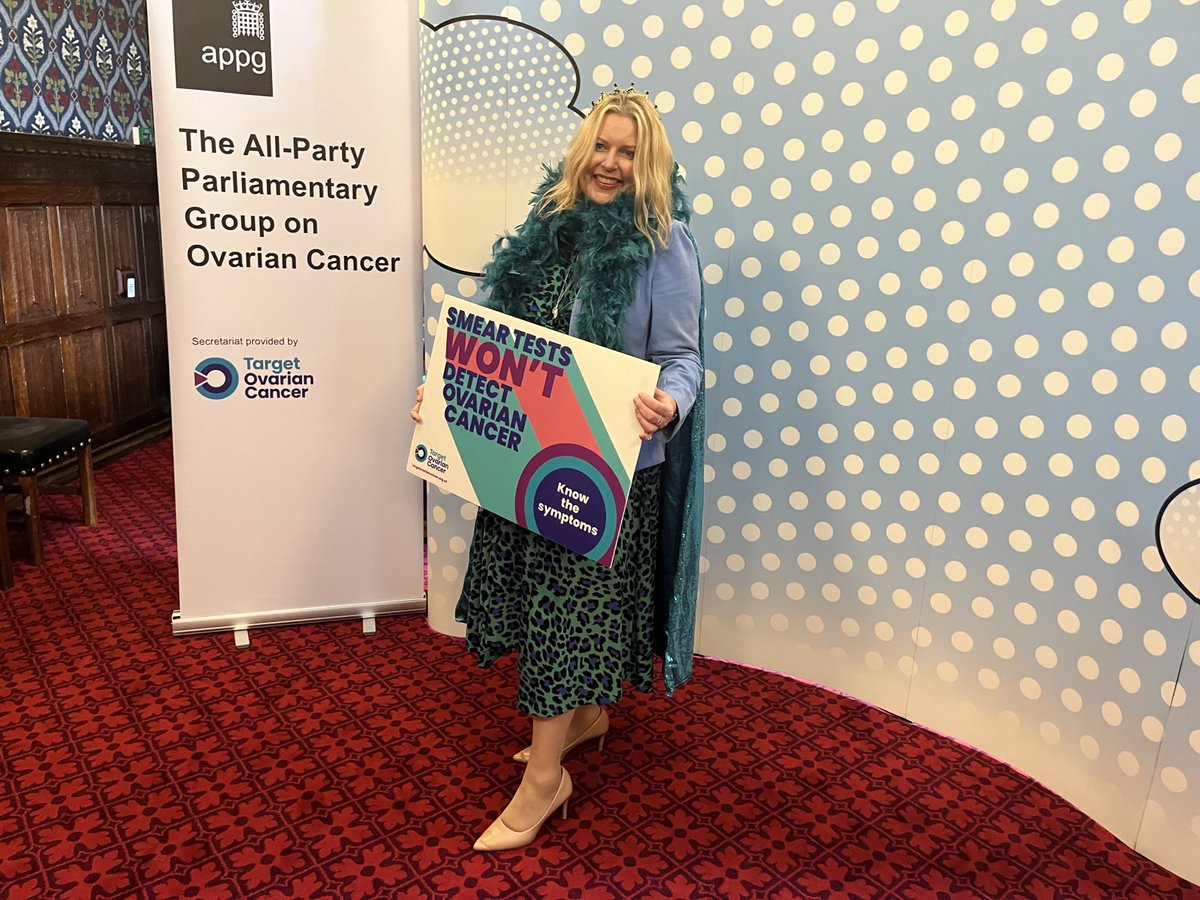 Thank you to MPs <a href="/KerryMP/">Kerry McCarthy</a>, <a href="/LizTwistMP/">Liz Twist MP</a> and <a href="/mimsdavies/">Mims Davies MP</a> for becoming teal heroes for #OvarianCancerAwarenessMonth! 

It’s vital that you contact your GP if you’re experiencing persistent bloating, a key symptom of #ovariancancer