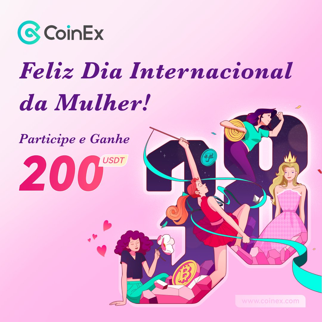 CoinEx Português (@coinexportugues) on Twitter photo 🚀 Participe do nosso evento! Dia 08/03 é comemorado o Dia Internacional da Mulher, por isso, queremos ouvir sua opinião sobre criptomoedas e o impacto que elas têm causado após a compra de ativos digitais. Pode ser em texto ou vídeo.
Regras do Evento:
1️⃣ Siga <a href="/CoinexPortugues/">CoinEx Português</a> e 🚀 Participe do nosso evento! Dia 08/03 é comemorado o Dia Internacional da Mulher, por isso, queremos ouvir sua opinião sobre criptomoedas e o impacto que elas têm causado após a compra de ativos digitais. Pode ser em texto ou vídeo.
Regras do Evento:
1️⃣ Siga <a href="/CoinexPortugues/">CoinEx Português</a> e
