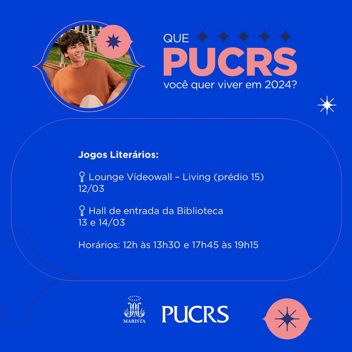 BibliotecaPUCRS's tweet image. Um novo semestre iniciou no Campus, repleto de oportunidades e experiências.

Arraste para o lado e confira a programação da Biblioteca para a recepção dos calouros e veteranos! 🤩

#bibliotecapucrs #bibliotecauniversitaria #pucrslibrary