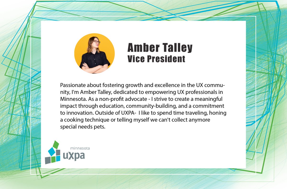 Introducing UXPA Vice President... Amber Talley