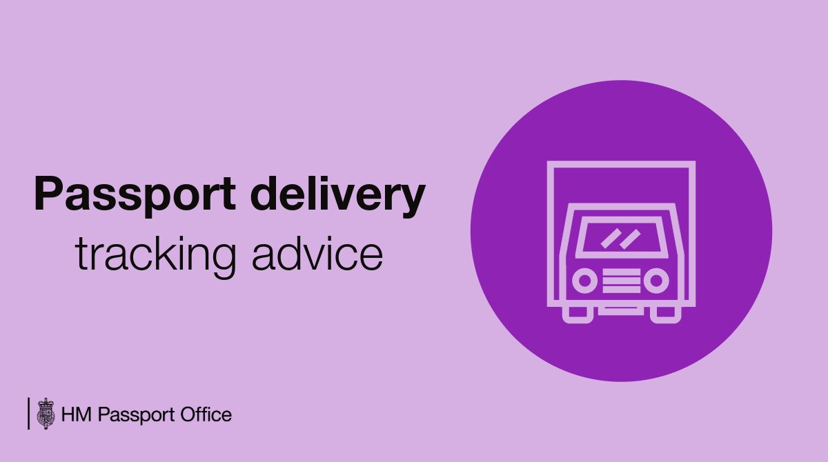 Need to track the delivery of a new passport? Our delivery partner will contact you directly with tracking details. 🚚