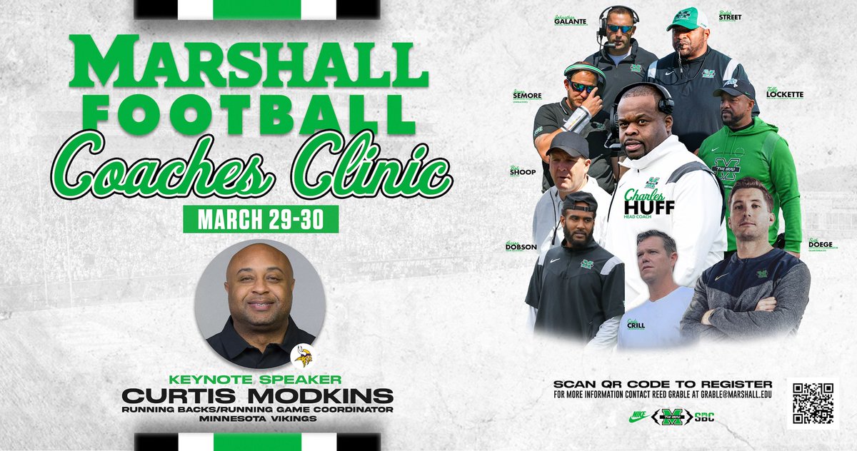 Looking forward to spending time talking ball with all the HS Coaches! #GoHerd