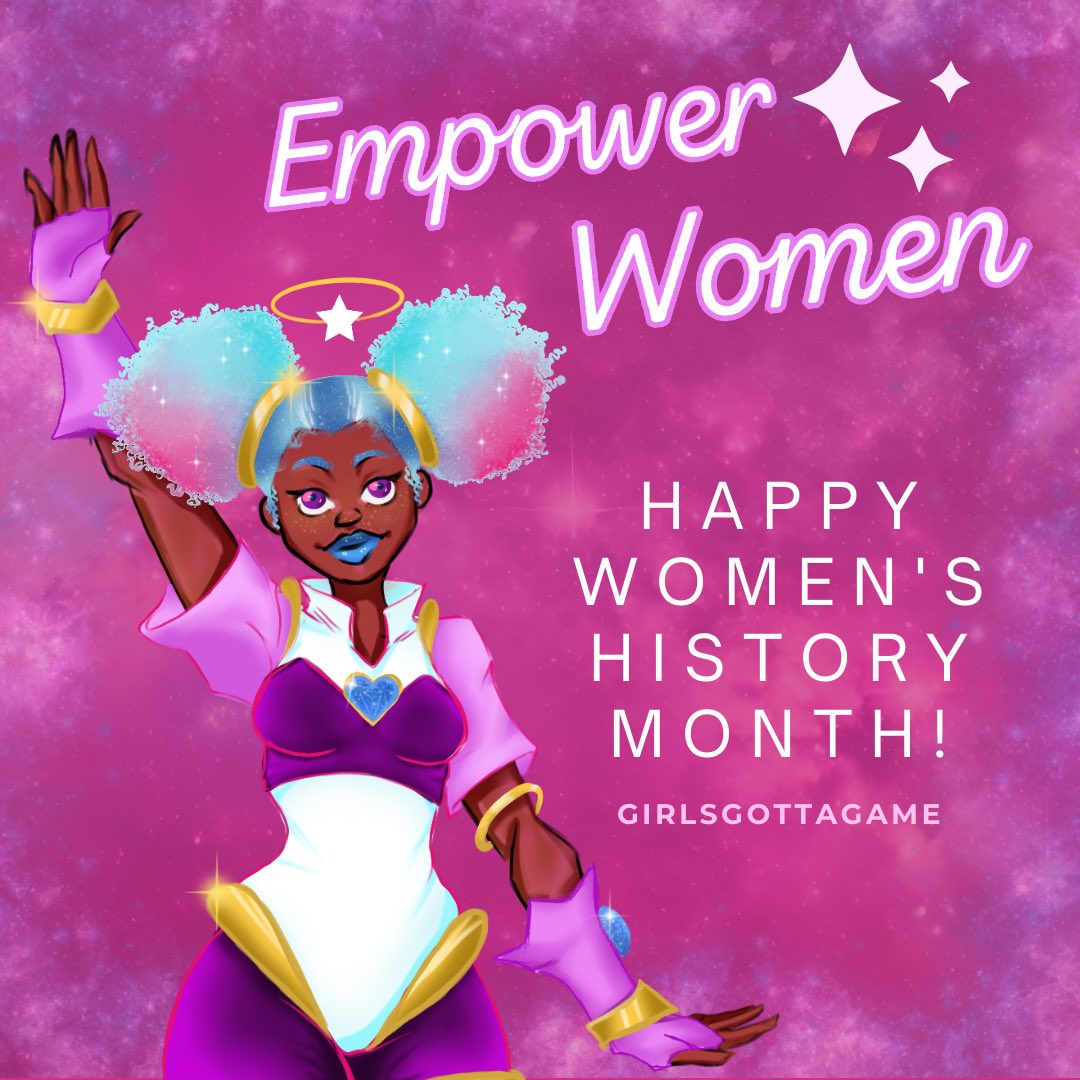 Happy Women's History Month from all of us at GirlsGottaGame! 🌸✨

We celebrate the women who game, create, and inspire us every day! Let’s keep empowering and uplifting!! 💖

#WomensHistoryMonth