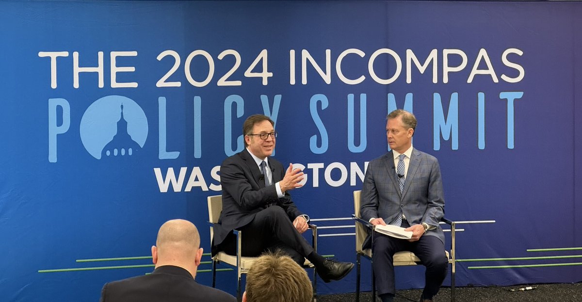 NTIAgov's tweet photo. In an increasingly digital world, connectivity and innovation are at the forefront of NTIA’s work. At this year’s #INCOMPASPolicySummit, @DavidsonNTIA spoke with @INCOMPAS about NTIA’s work expanding Internet service, advancing AI, and smart spectrum policy. https://t.co/d21EIXhC3k