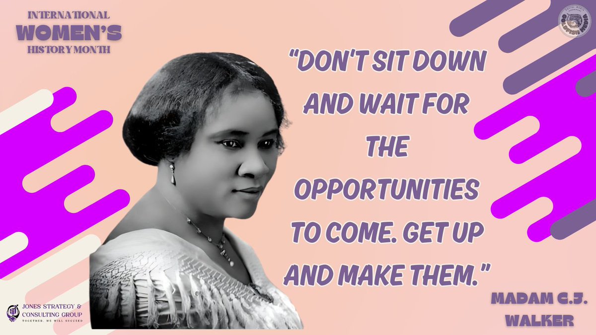 Trailblazer of #beauty and #Entrepreneurship !

Madam C.J. Walker created a line of hair products for Black women and became the first female self-made millionaire in America. Her story inspires us to pursue our dreams and make a difference. 

#WomensHistoryMonth #BeautyBoss