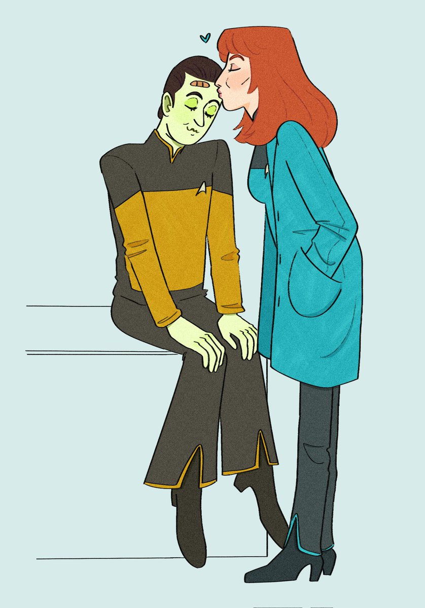 He's the bestest most specialist little patient on the enterprise #startrek #tng #datasoong #beverlycrusher