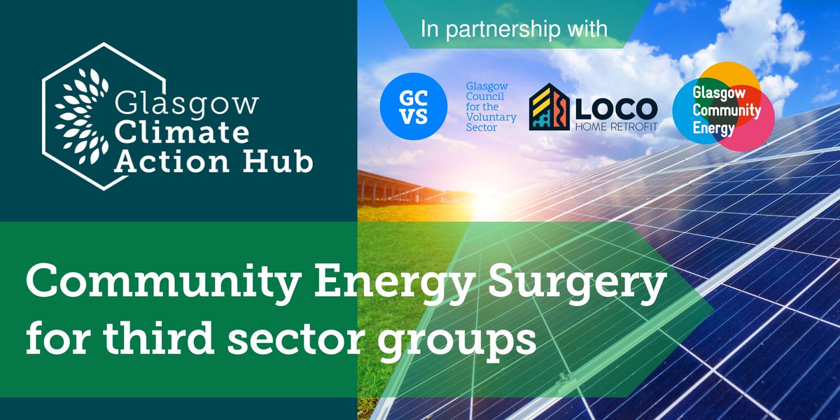 📌Community Energy Surgery 📆 15th March 2024, 10am @ The Albany, Glasgow Glasgow Community Energy & Loco Home Retrofit are hosting an energy surgery for third sector organisations/groups who want to reduce energy and carbon emissions Book your space ➡️ bit.ly/42MLfFM