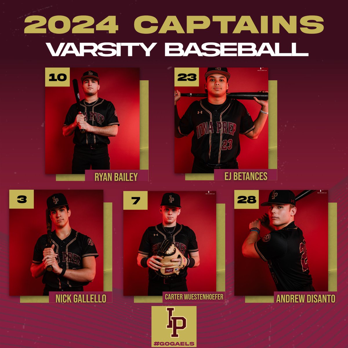 Meet our 2024 Team Captains.
#GoGaels⚾️
