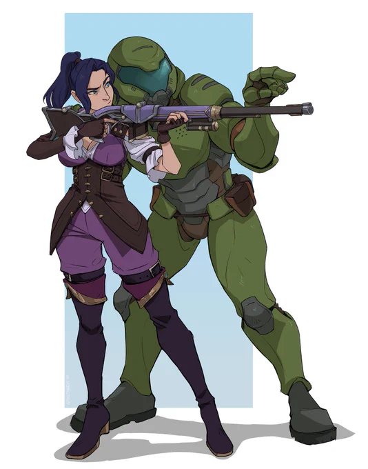 Another fun comm for  ! #doomguy #arcane 