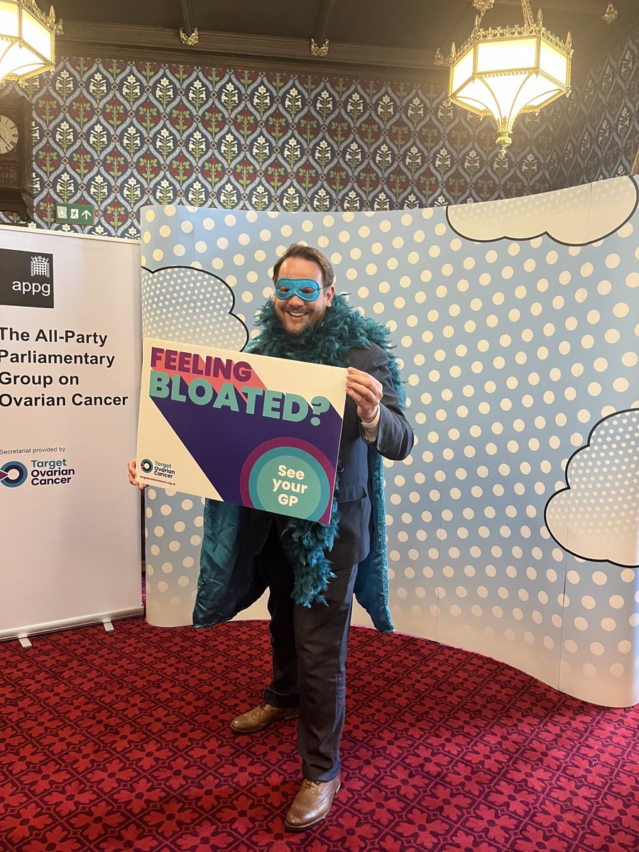 Thank you to MPs <a href="/RachaelMaskell/">💙Rachael Maskell MP</a>, <a href="/SarahDykeLD/">Sarah Dyke MP 🔶</a> and <a href="/simonlightwood/">Simon Lightwood MP</a> for becoming teal heroes for #OvarianCancerAwarenessMonth! 

It’s vital that you contact your GP if you’re experiencing persistent bloating, a key symptom of #ovariancancer.