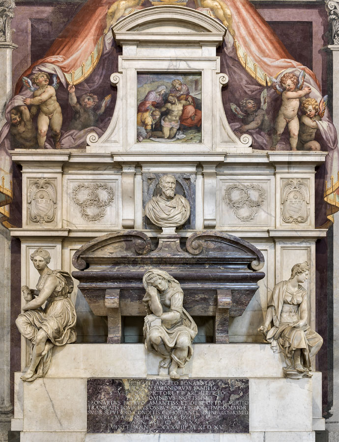 «Si dipinge col cerviello et non con le mani» parola di #Michelangelo Buonarroti. Il #6marzo si celebra l'anniversario di nascita di questo grande scultore, pittore, architetto e poeta la cui tomba monumentale (progettata da Vasari) è conservata in Santa Croce.