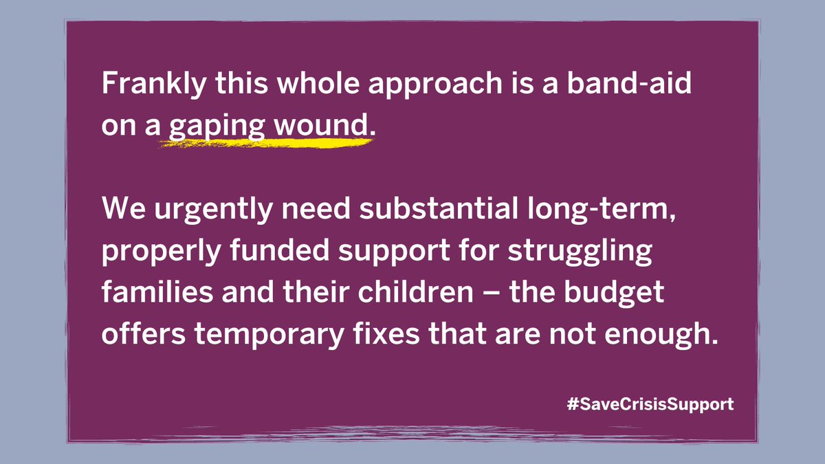 childrensociety's tweet photo. "The minor boost to social care funding set out today does not go anywhere near what is needed to reset the system and prioritise early intervention to protect vulnerable children, nor does it tackle the rising mental health crisis for young people." #SpringBudget #Budget https://t.co/PBipTaqDPG
