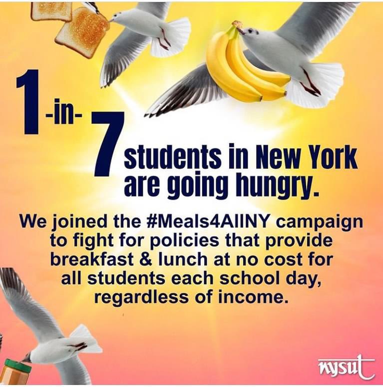 We @nysut are working hard to ensure every student in New York has access to free, healthy meals. Alongside our partners in the #Meals4AllNY coalition, we are renewing our commitment to a future where students can focus on learning, not hunger.