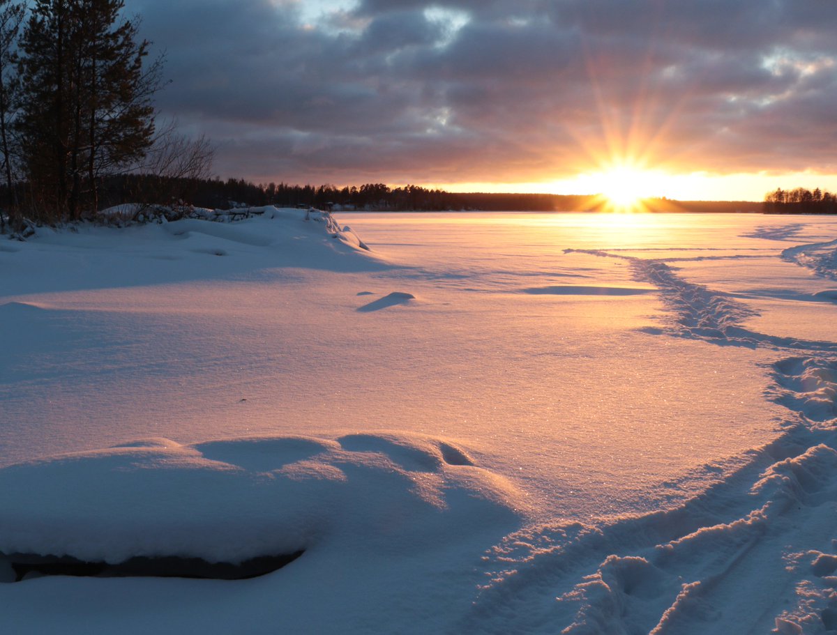 RitvaSavolaine1's tweet image. Vuosi sitten oli uutta lunta ja auringonlaskun värejä. #winter2023 #sunsetcolors #wintertime #vanaja #ig_photography #finnishnature