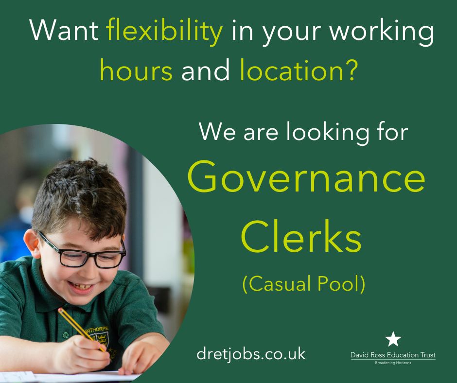 We are looking for casual Governance Clerks, including those that want to work from home. Interested? bit.ly/49FrItE We also need a Clerk @SkegGrammar bit.ly/3wJJlKh #casual #school #flexible