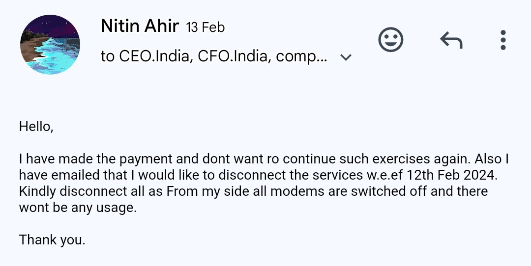 NitinKumarAhir's tweet photo. @airtelindia @Airtel_Presence  CEO Gopal Vittal, Soumen Ray, Pankaj Tewari, Naval Seth. @airtelnews can somebody will do the needful. https://t.co/vwt8IJr46A