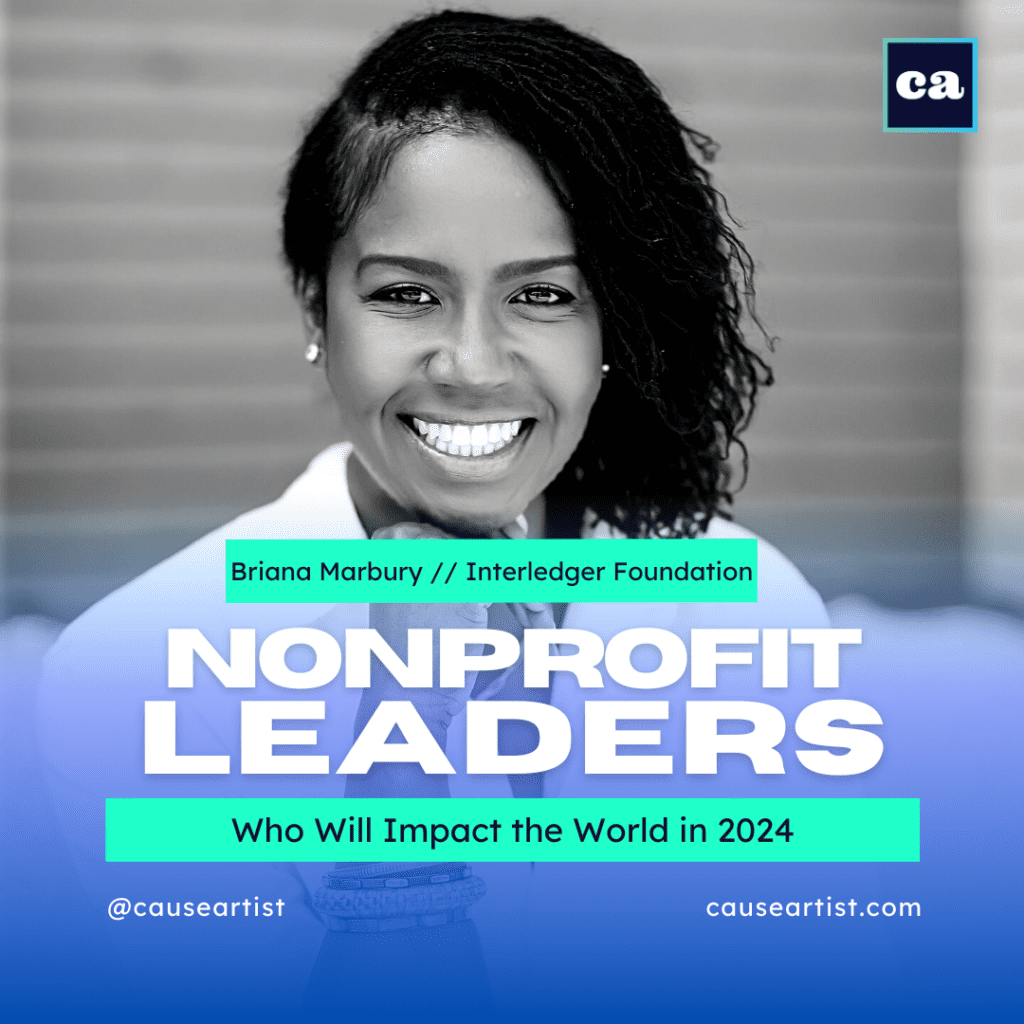 Interledger's tweet photo. 🎉Interledger Foundation's President and CEO, Briana Marbury, was listed in the "30 Nonprofit Leaders Who Will Impact the World in 2024" by @causeartist !!

Read more here👉https://t.co/pjsyea5Se8

#socialimpact #nonprofit #CEOs https://t.co/rOE2QqZQ1b
