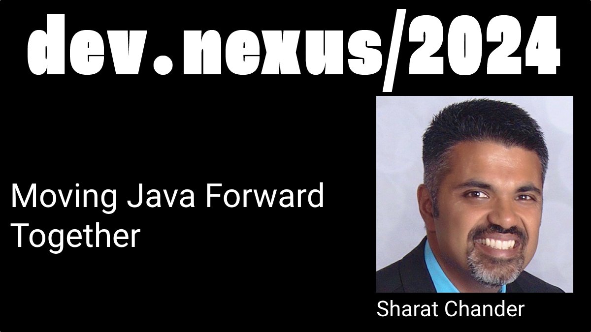 We're excited to have Sharat Chander as this year's DevNexus Keynote Speaker! Don't miss Moving Java Forward Together! <a href="/devnexus/">Devnexus</a> <a href="/Sharat_Chander/">Sharat Chander @sharatchander.bsky.social</a> http://twittercard-554096-94bab1ab-fa4d-4e5e-bc5b-f0de8c2bb668.png