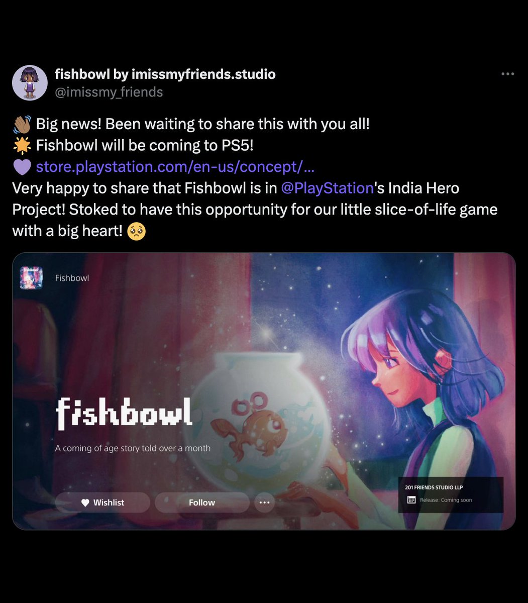 imissmy_friends's tweet image. Started off with #100DaysOfGameDev making Fishbowl part-time, and we&apos;re amazed at how far we have come! 🥺💜 A big thank you to everyone who helped us with advice, encouragement, kind words, support, we are so grateful! 😭 Please stick around for the long road ahead!