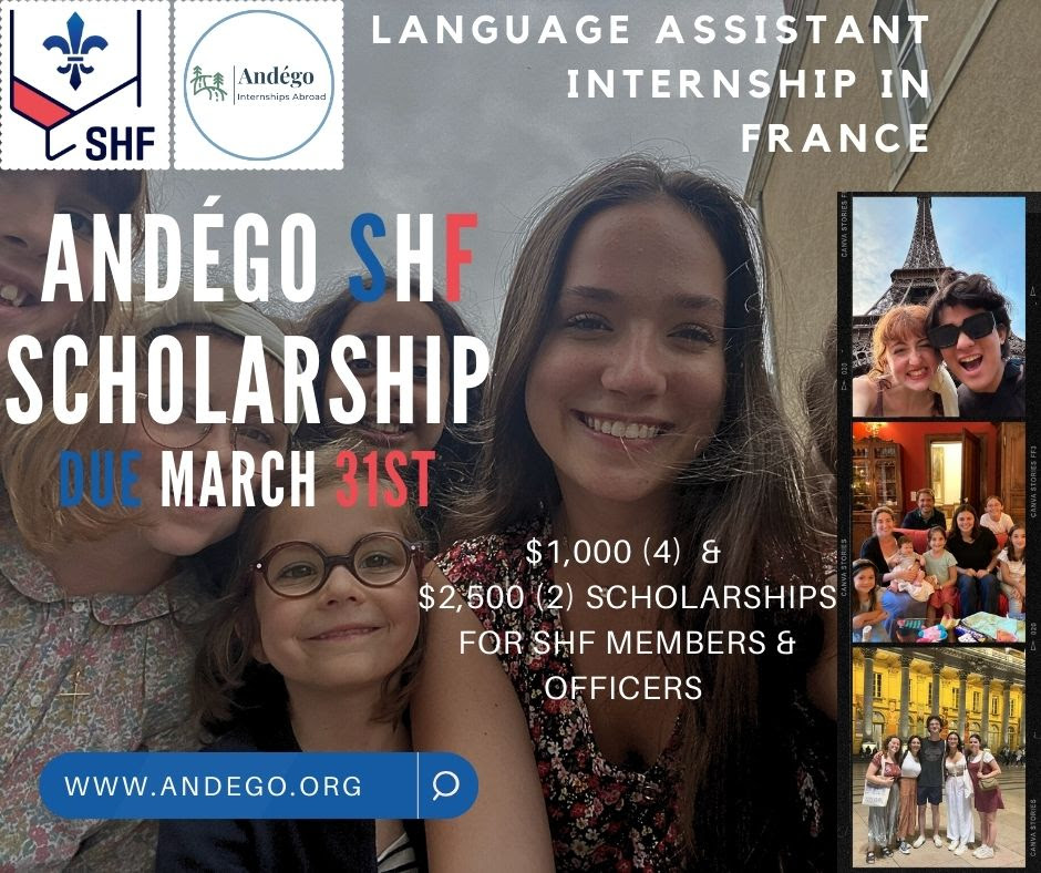 Andego Scholarship applications are due Sunday, March 31st at 11:59pm Pacific. Full details can be found on their website. andego.org/home