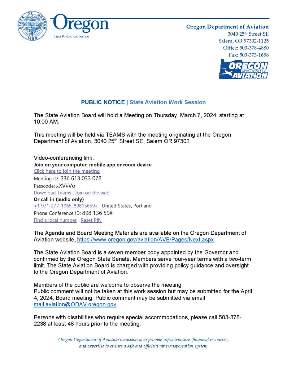 OR Dept of Aviation tweet media