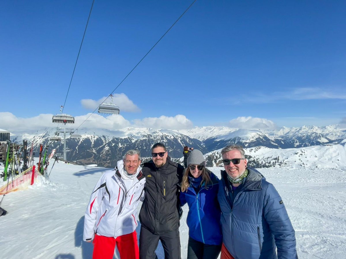 netcare's tweet image. netcare in Montafon? Umbrella bar, ski poles and ankles breaking in bizarre ways, the shotplow, the most daring sled race in history, Max headfirst into a snow pile, collapsing Jägermeister towers, and a floral cloak of silence over the rest. Come join us. We’re hiring😀.