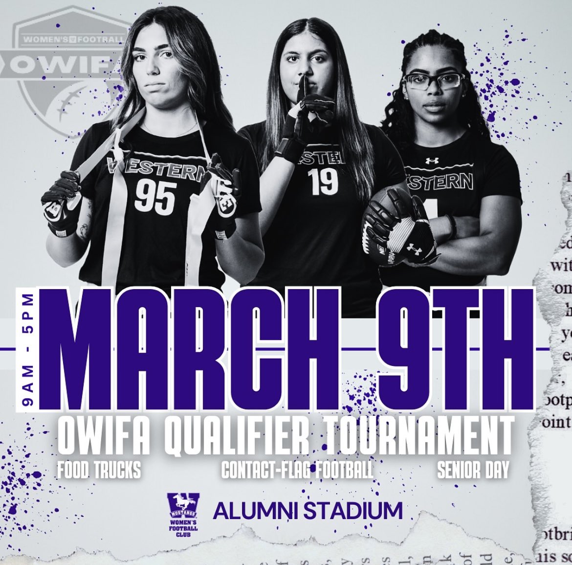 If you’ve ever wanted to see the 11v11 version of women’s flag football, @owifafootball is finally returning to London & @WesternU March 9th, Alumni Field! It’s been 7 years since competing on campus & the Western Women’s Football Club has accomplished a lot in that time 🧵/