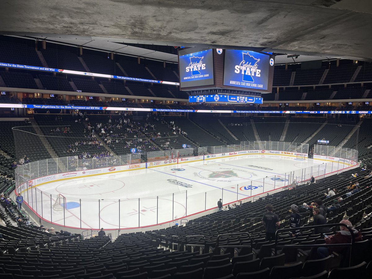 It’s Time! The Minnesota State High School Hockey Tournament 
A lot of memories and heroics will transpire on this ice sheet over the next four days. Good luck to all players participating. 👏