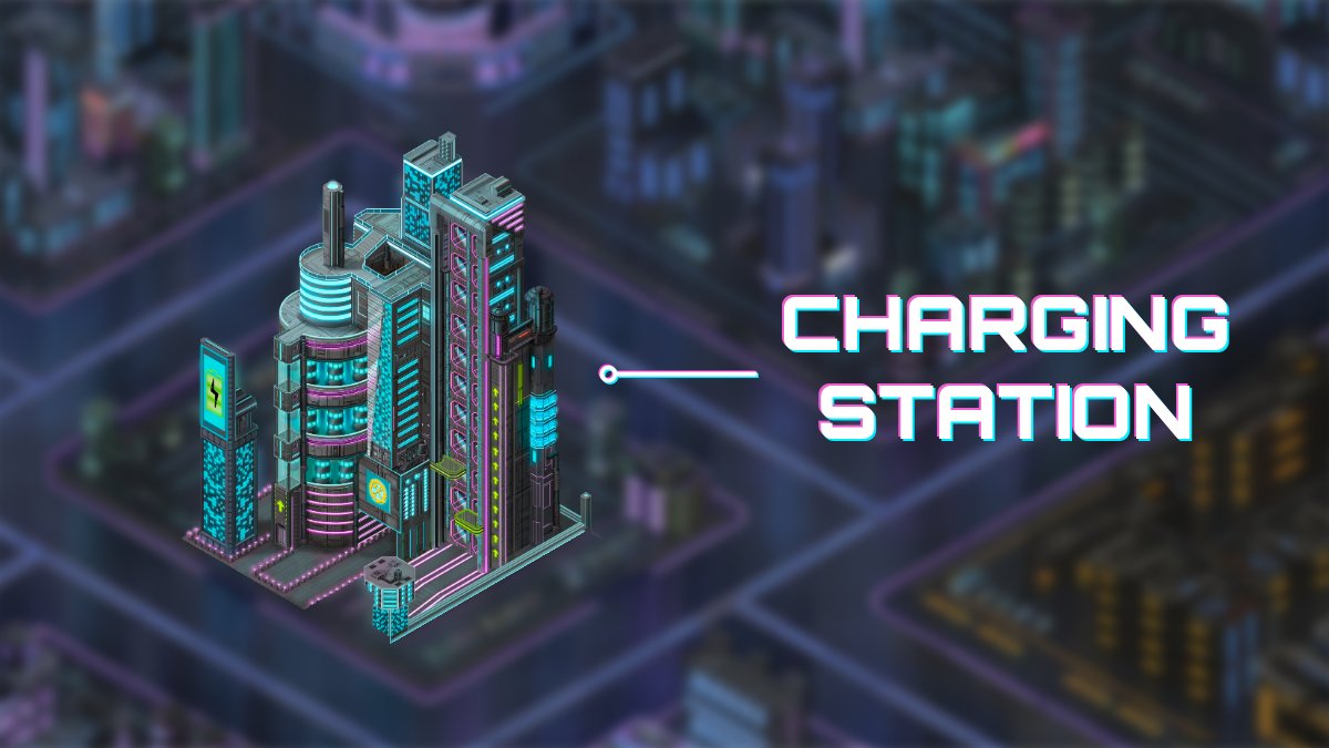 Recharge your bots at the charging station! ⚡️ Bots will gather resources which will be used to craft in game items 👀