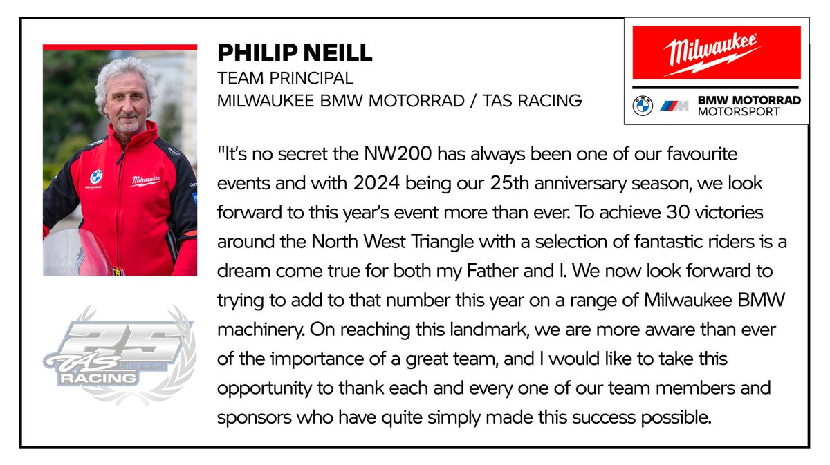 TODD SET FOR MILWAUKEE BMW INTERNATIONAL ROADS DEBUT AT <a href="/northwest200/">North West 200</a> 
Read More online: shorturl.at/HUZ12

#MilwaukeeToolUK <a href="/BMWMotorradUK/">BMW Motorrad UK</a> <a href="/DaveyTodd74/">Davey Todd</a>