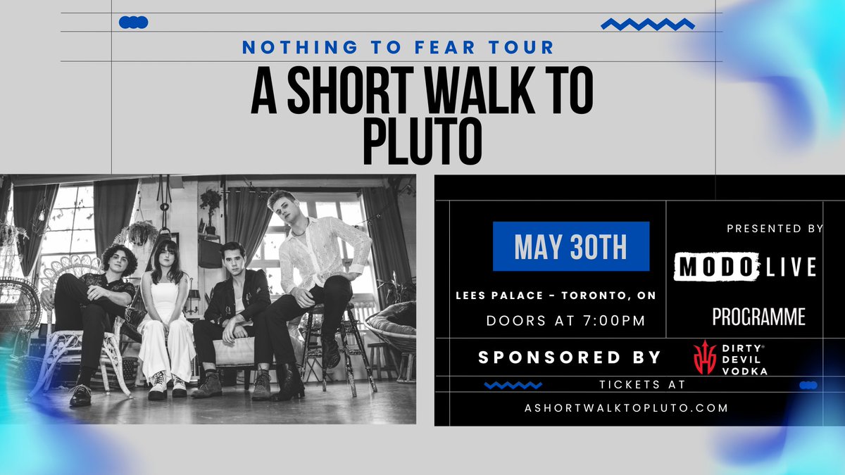 JUST ANNOUNCED💫 @ASWTPOfficial are bringing their Nothing to Fear tour to @LeesPalaceTO on May 30th! Tickets are on-sale now: found.ee/AShortWalkToPl…