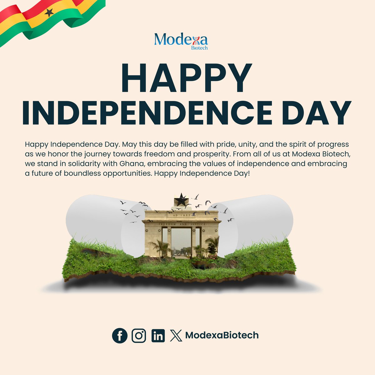 ModexaForHealth's tweet image. Happy 67th Independence Day, Ghana!  🇬🇭🇬🇭🇬🇭🇬🇭
Long live Ghana, thriving in longevity!

#IndependenceDay #GhanaAt67 #GhanaIndependenceDay #GhanaMonth 

@EmefaDuah @A_T_Griffiths @elimens00 @KwabenaAgyema
