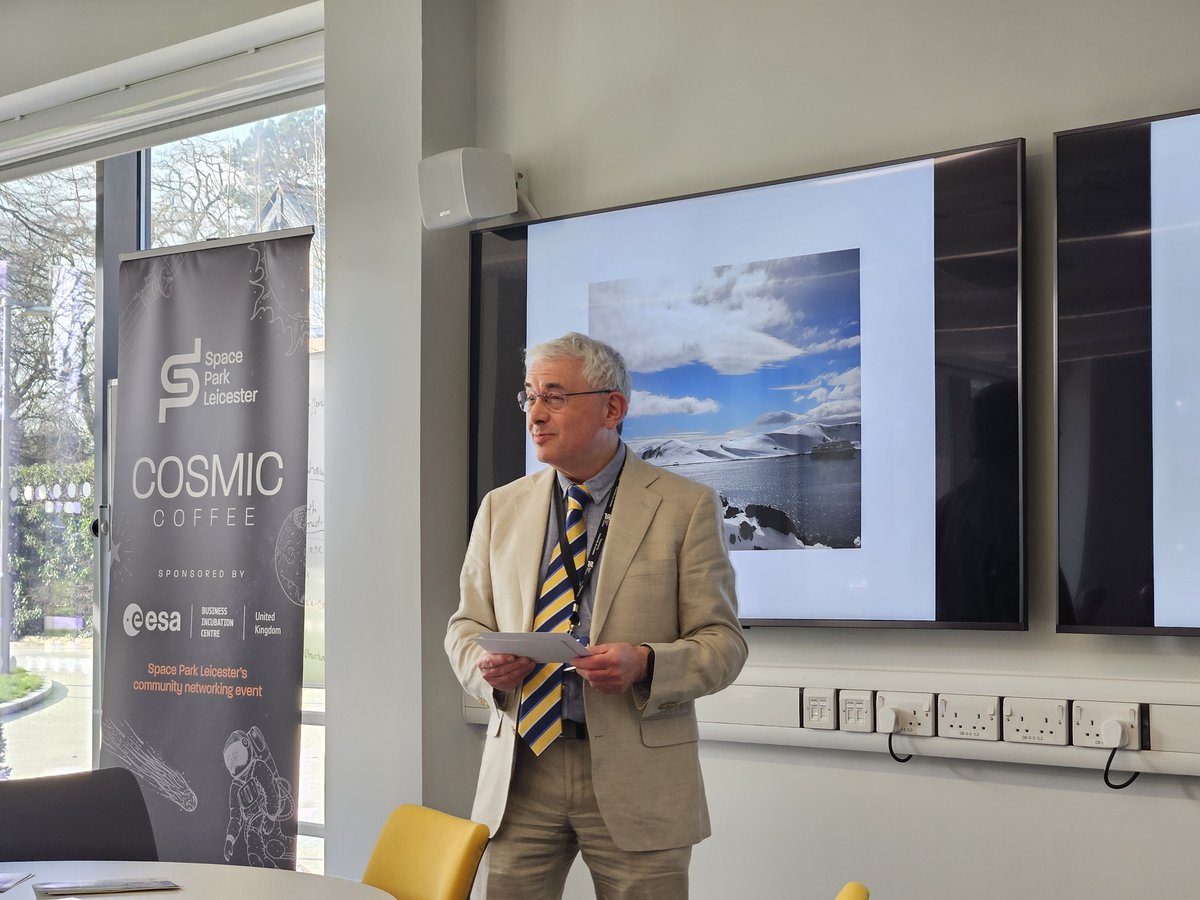 Thank you to all those who joined us for our first #CosmicCoffee at @UniLeicBusiness. Our fantastic guest speakers came from both industry and academia, local, national and international. Our next event will be in May back at @SpaceParkLeic.