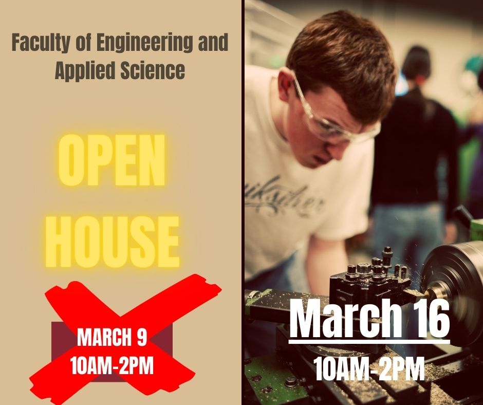 📣📍Due to the forecast of such significant amounts of snow coming in the next few days, Open House was moved to March 16. #openhouse #engineering