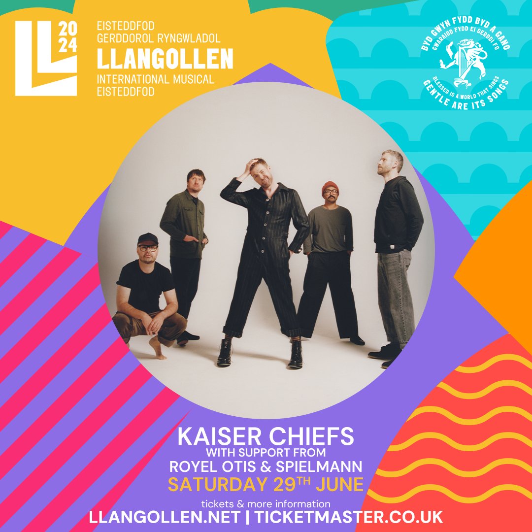 Singer-songwriter Spielmann is joining the line up on Saturday 29th June & will be opening the show for @KaiserChiefs & @RoyelOtis! Get your tickets now 🎟️ Llangollen.net