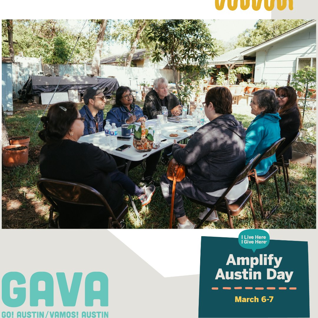 Hey! It’s Amplify Austin Day! YOU can help make an impact for our community by donating now: amplifyatx.org/organizations/… #ILiveHereIGiveHere (c) 2023 Arazelly Alcazar. Photo courtesy of the Robert Wood Johnson Foundation.
