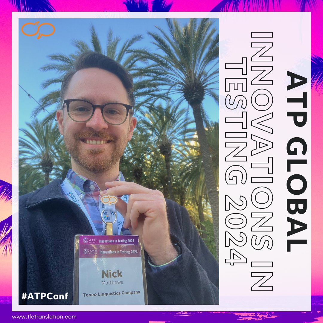 TLC representing at the Association of Test Publishers (ATP) Innovations in Testing 2024 conference, Better Together! #ATPConf
#bettertogether #ATPconference #innovationsintesting #ATP2024 #globalgoals #translation #interpreting #languageservices #partnerships #languagesolutions