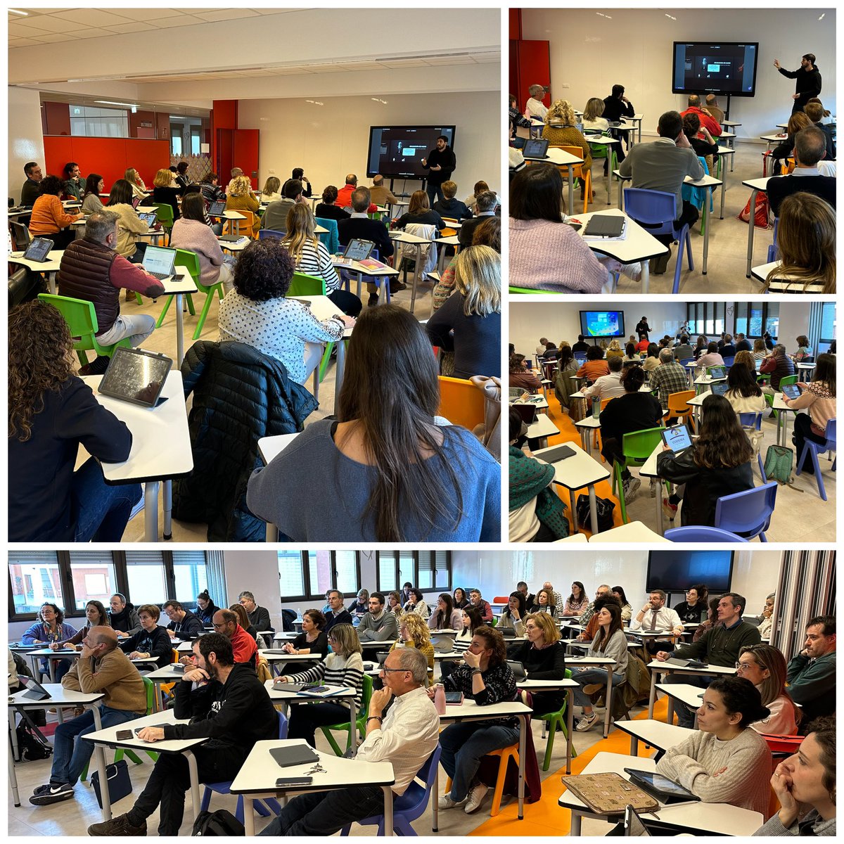 Segunda tarde formativa del equipo docente del #CODEMA en competencia digital. En esta ocasión profundizamos en la utilización  pedagógica de las técnicas de croma y podcast en el aula con la ayuda de Marcos García y Vicente Sánchez de <a href="/Rossellimac/">Rossellimac</a>. <a href="/cmfsantiago/">Claretianos Santiago</a> <a href="/PedagogicosS/">Pedagogicos Claretianos de Santiago</a>