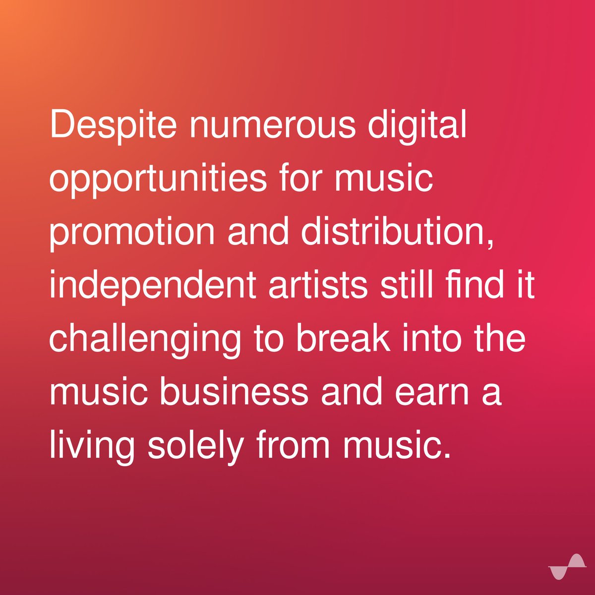 Unisound_io's tweet photo. Only 10.94% of independent music creators earn a living solely from their music. The revenue system for these musicians is fragmented, and despite music being enjoyed by billions of people daily, most of these creators must take on a second job to sustain themselves. https://t.co/iZIjPD1M4s