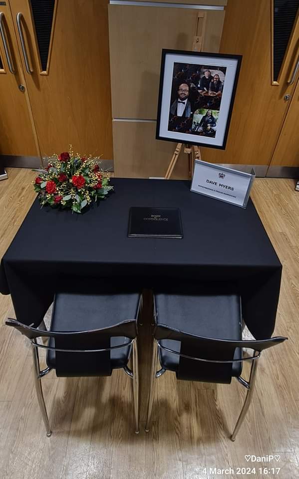 A book of condolence to wonderful Dave Myers has been placed in The Forum in Barrow by Barrow Town Council. Pop along if you can and share your tributes to a Barrovian legend. The book will then be presented to Dave's family ❤️ @theforumbarrow @HairyBikers @WandFCouncil