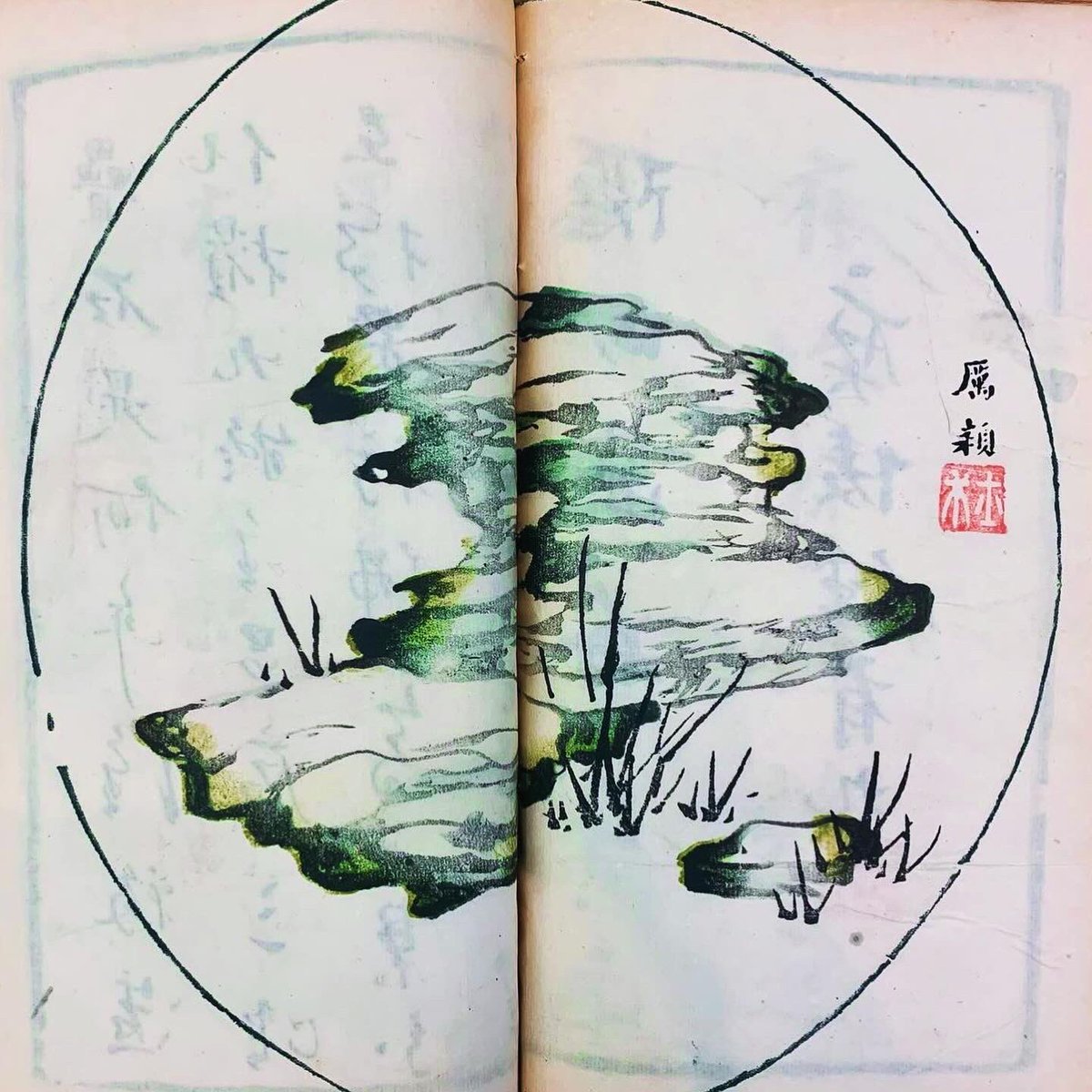 I have nothing very profound to say about these delicate Chinese prints, except how lovely they are! This is Shih-chu-chai Shu Hua P’u (the “Ten Bamboo Studio Treatise on Painting”). Copy at the @linneansociety, first edition, second superstate, produced sometime after 1703.