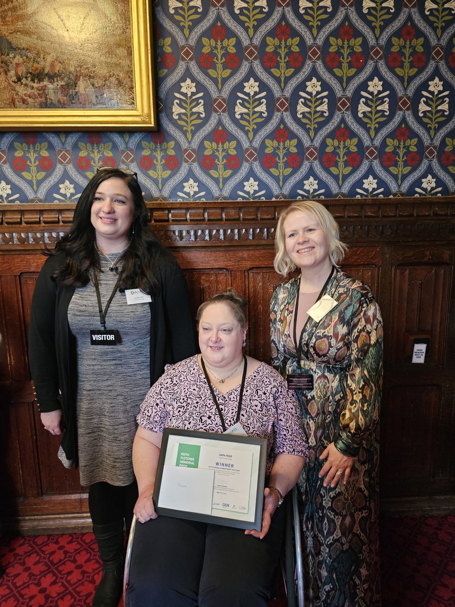 Access of the year, Keith fletcher awards, in the House of commons. @saraheadtt I am so proud of you! Huge well done!! 
It was a privilege to give a speech about you. See you soon! Well done!!!