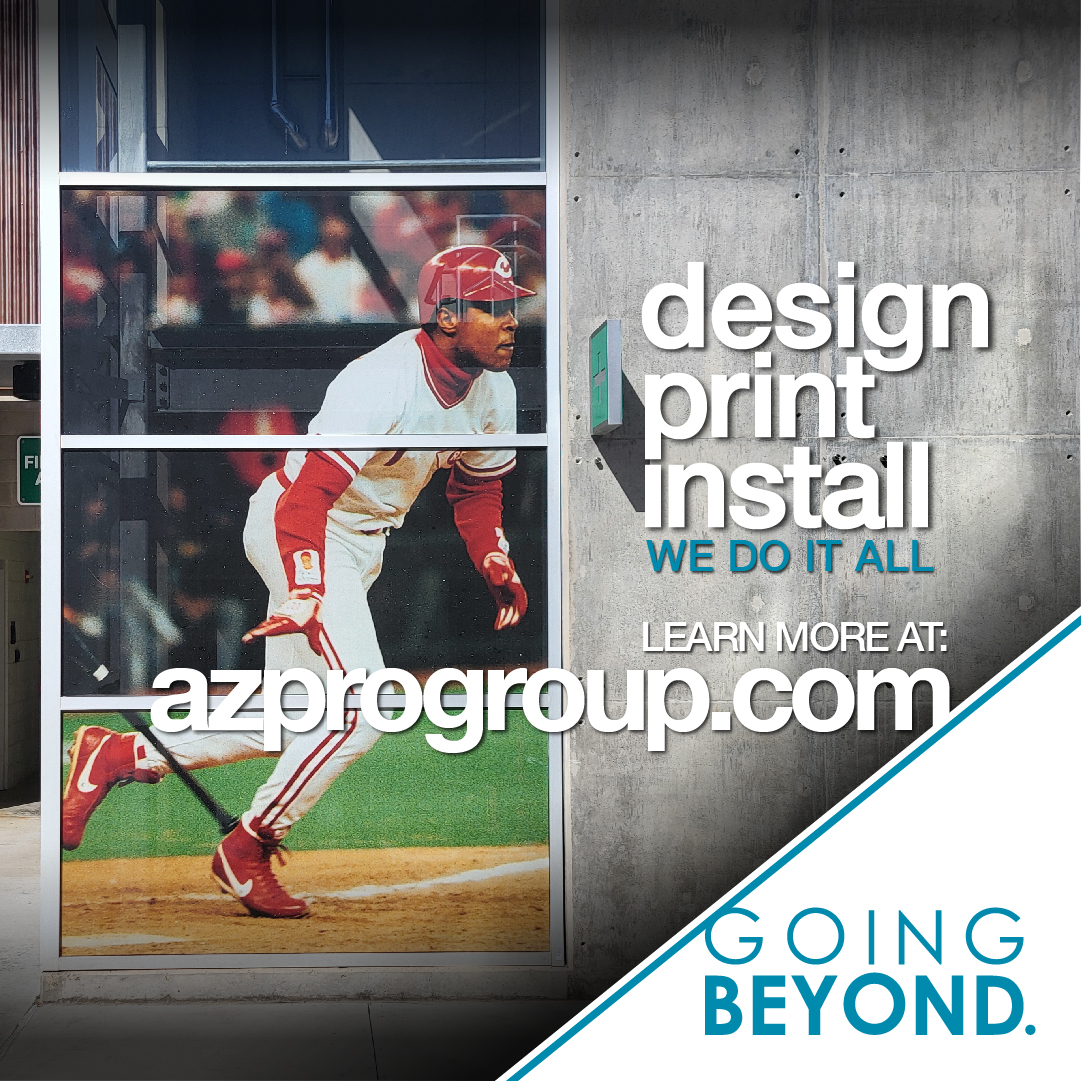 Need eye-catching window graphics? We have you covered!!
Let your passion for the game shine through as you welcome fans to experience the excitement of baseball season. 

#windowgraphics #largeformat #design #print #install #goingBEYOND #azprogroup