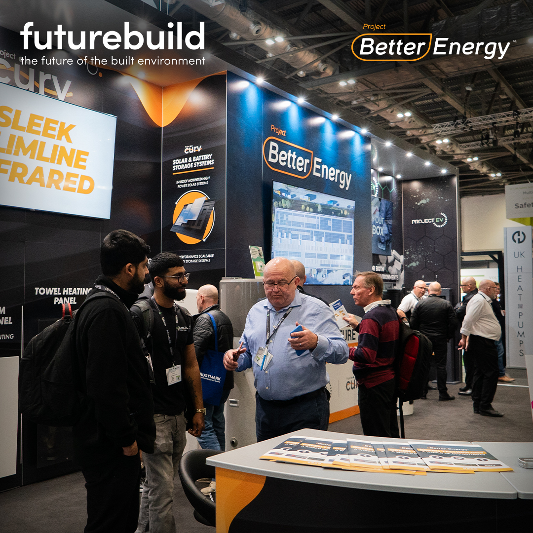 Day 2 of Futurebuild, and the energy is electric! ⚡🔌 Our CEO Simon Peat has just taken to the stage to inform us all how we can begin our journey to net zero!👏🌱 #FutureBuild2024 #ProjectBetterEnergy #Renewablesolutions #ElectricRevolution #NetZeroJourney