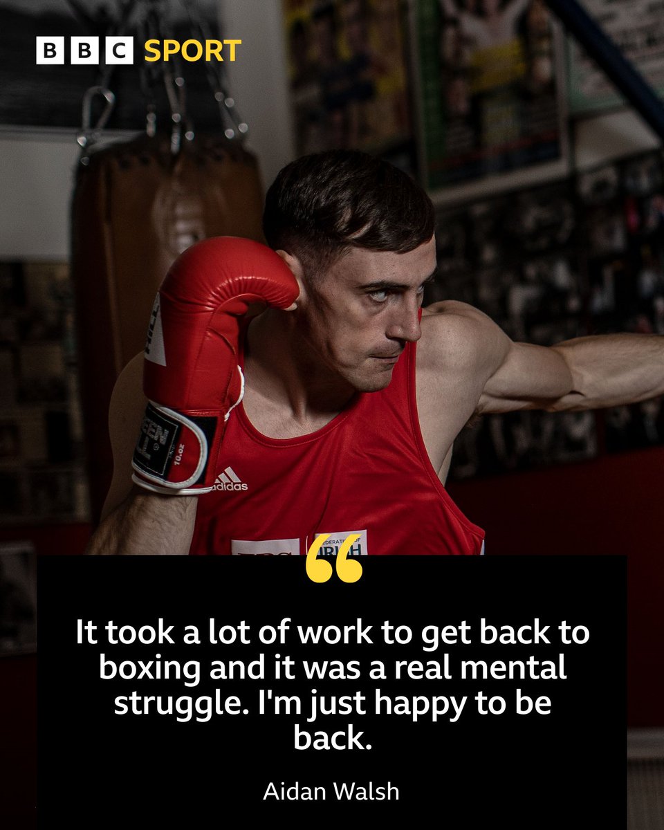 Aidan Walsh says it is an 'absolute privilege' to be back in boxing after a 14 month break 🥊 #BBCBoxing